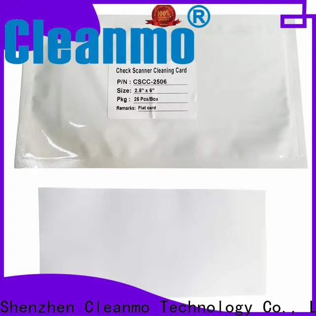 Cleanmo pvc check reader cleaning card wholesale for scanner cleaning 1