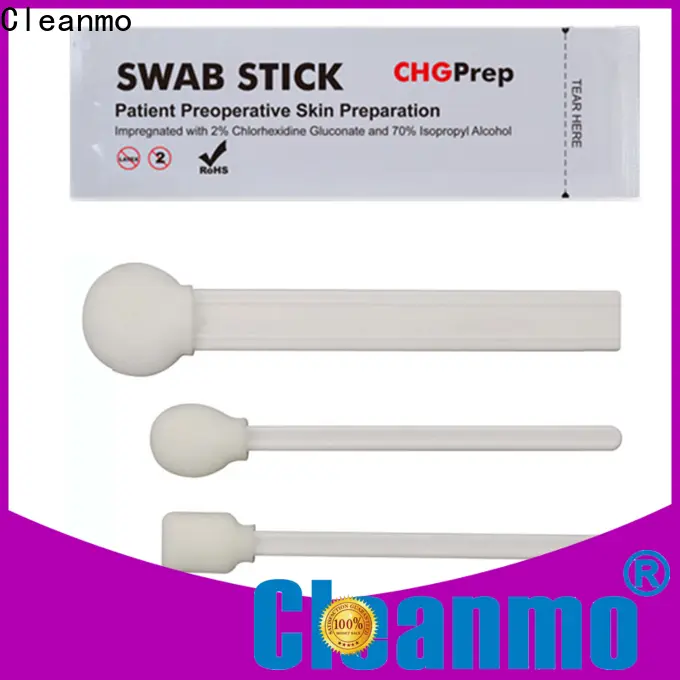 good quality individual first aid stirale swabs Polypropylene handle with 2% chlorhexidine gluconate manufacturer for Routine venipunctures 1