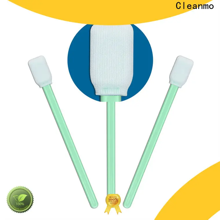 Cleanmo polypropylene handle polyester cleanroom swabs supplier for printers 1