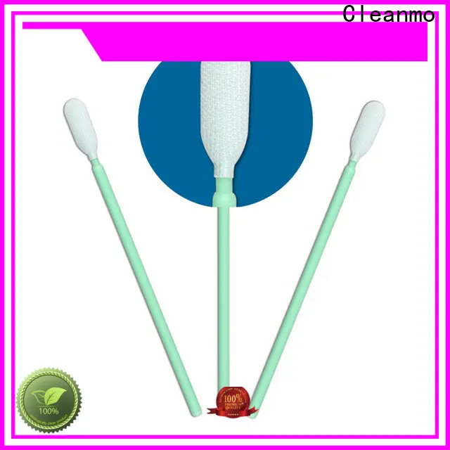 Cleanmo excellent chemical resistance long swabs factory for optical sensors 1