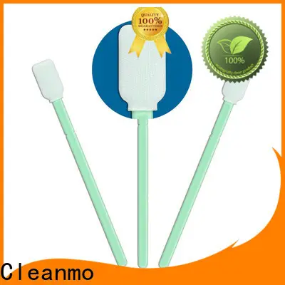 Cleanmo double-layer knitted polyester fiber optic cleaning swabs manufacturer for optical sensors 1