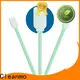 Cleanmo double-layer knitted polyester fiber optic cleaning swabs manufacturer for optical sensors 1