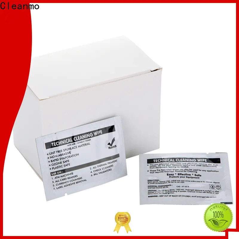 Cleanmo Hot-press compound Evolis Cleaning cards supplier for ID card printers 1