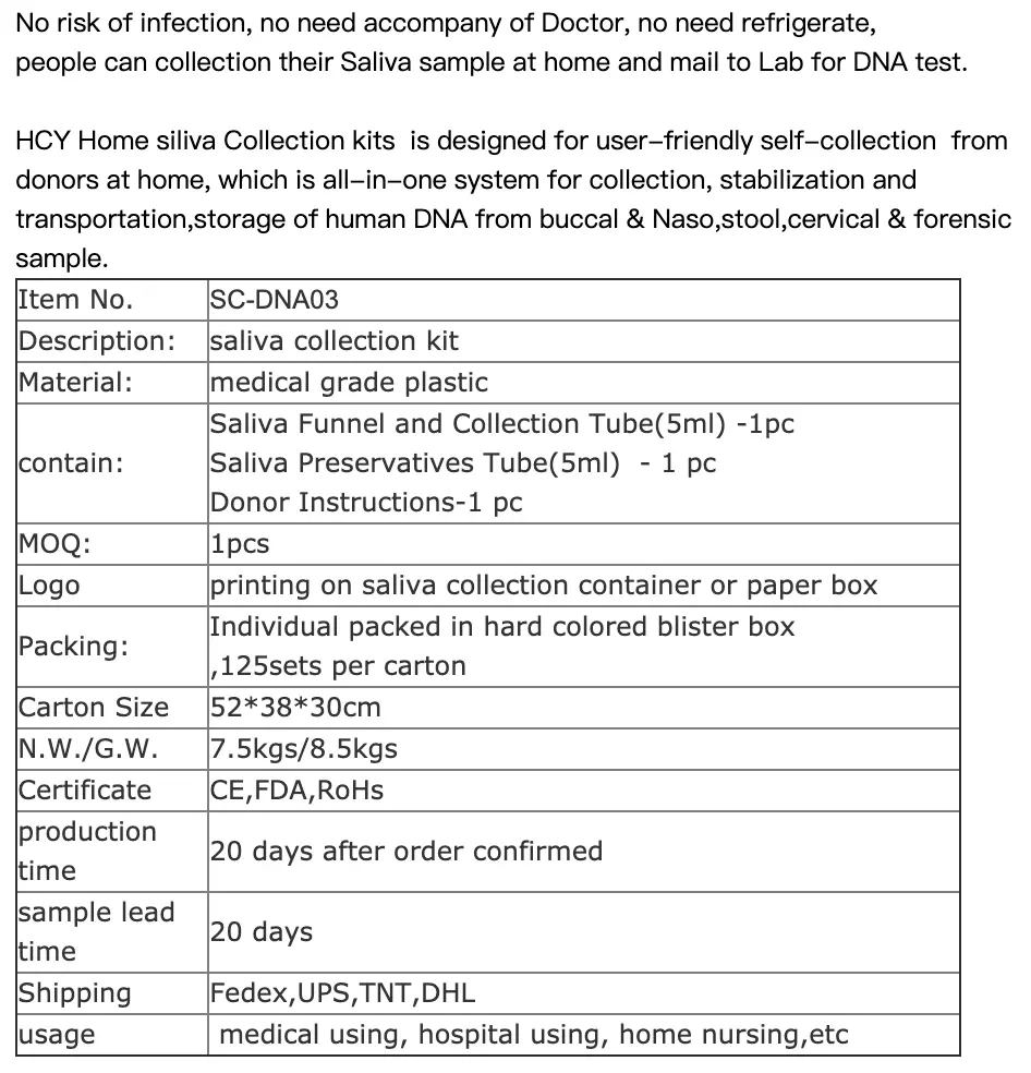 Cleanmo saliva dna test kit 3