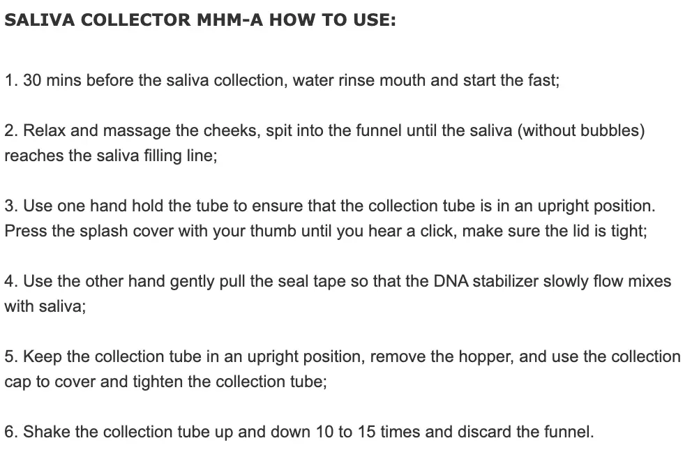 Cleanmo saliva dna test kit 4