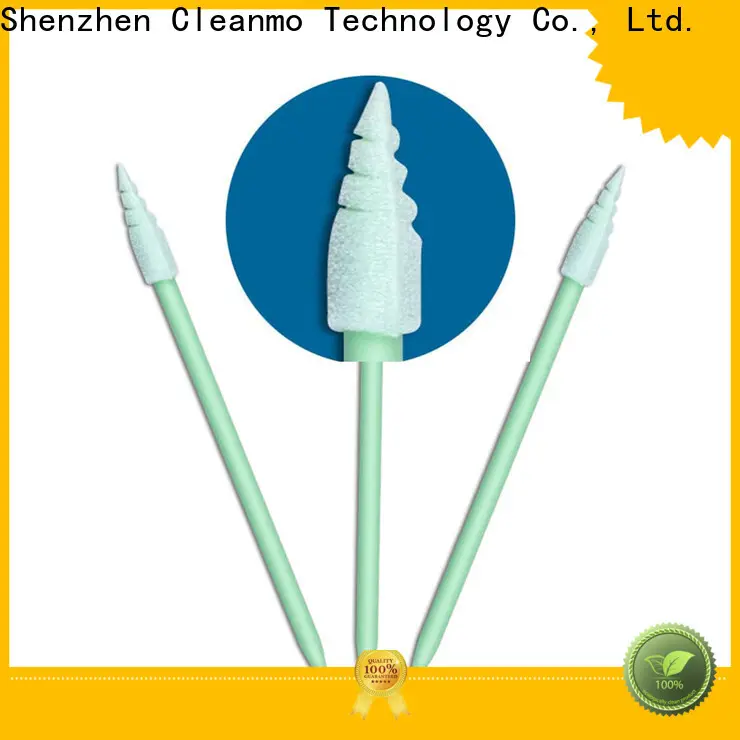 Cleanmo ESD-safe Polypropylene handle mouth cleaning swabs factory price for excess materials cleaning 1