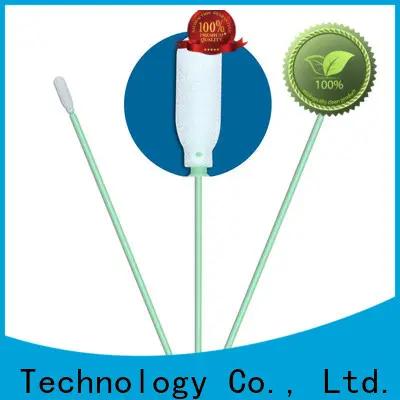 Cleanmo precision tip head cotton swab wood factory price for Micro-mechanical cleaning 1