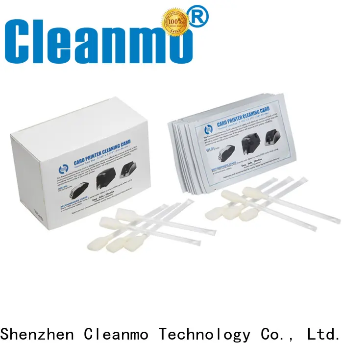 Cleanmo non woven zebra cleaning card supplier for Zebra P120i printer 1