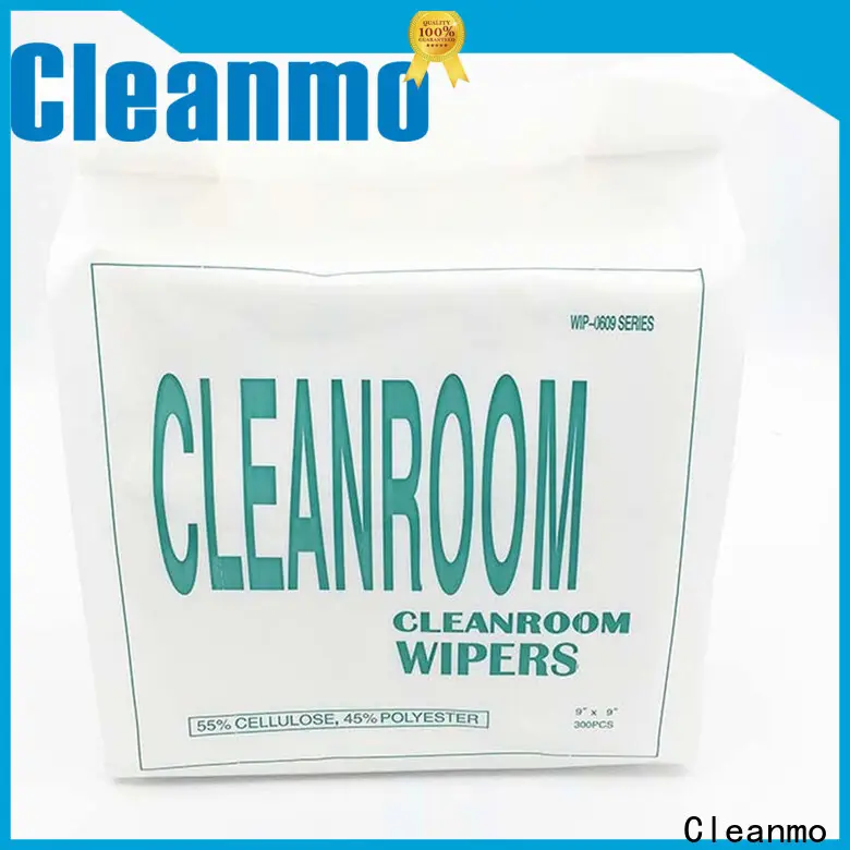Cleanmo 45% polyester clean room wipes manufacturers manufacturer for stainless steel surface 1