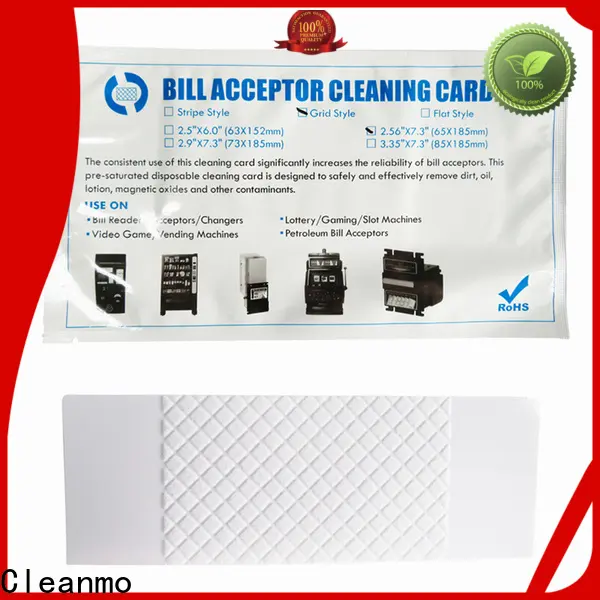 Cleanmo pvc cleaning credit card supplier for dollar bill readers 1