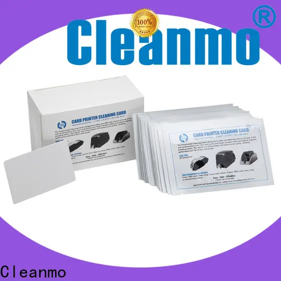 Cleanmo cost-effective card reader cleaning card factory price for ID Card Printers 1