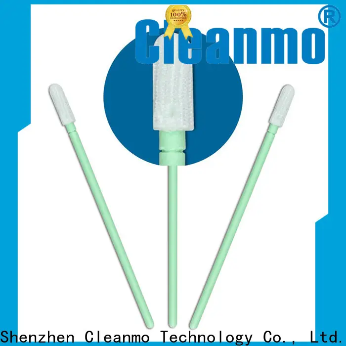 Cleanmo flexible paddle polyester cleanroom swabs factory for optical sensors 1