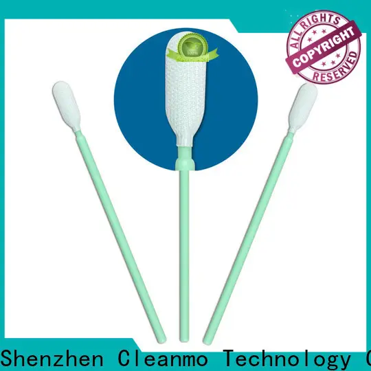 Cleanmo flexible paddle sterile polyester swabs wholesale for optical sensors 1