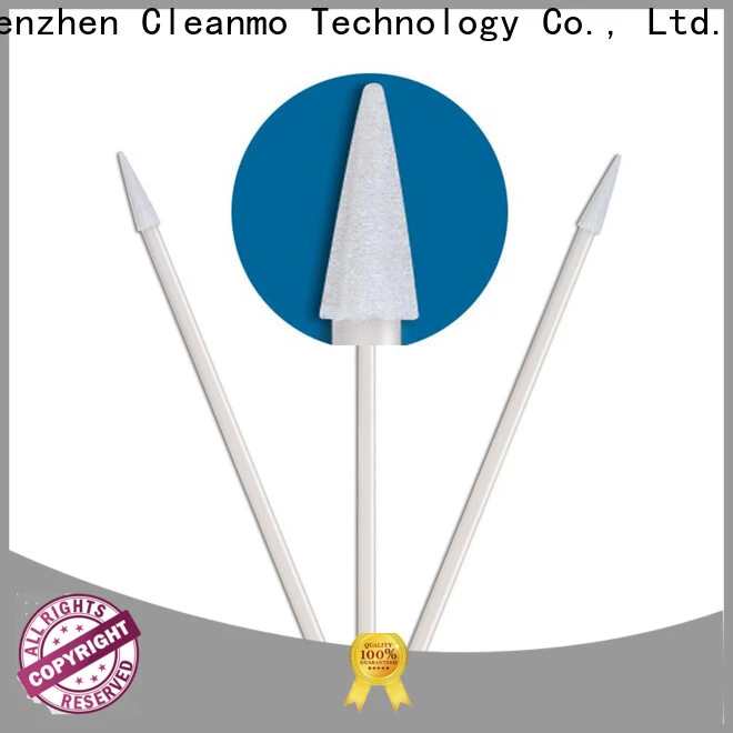 Cleanmo green handle large cotton swabs factory price for Micro-mechanical cleaning 1