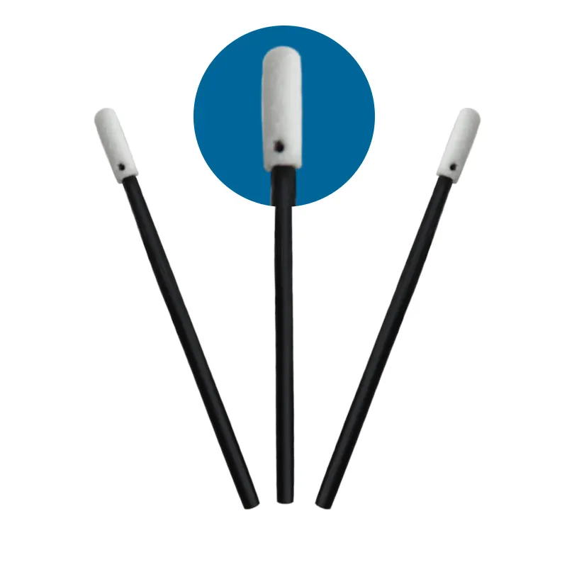 Cleanmo small ropund head dacron swab supplier for general purpose cleaning 2