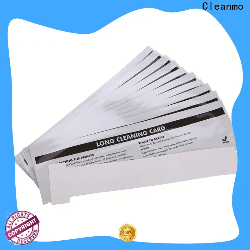 Cleanmo Hot-press compound Evolis Cleaning cards manufacturer for ID card printers 1