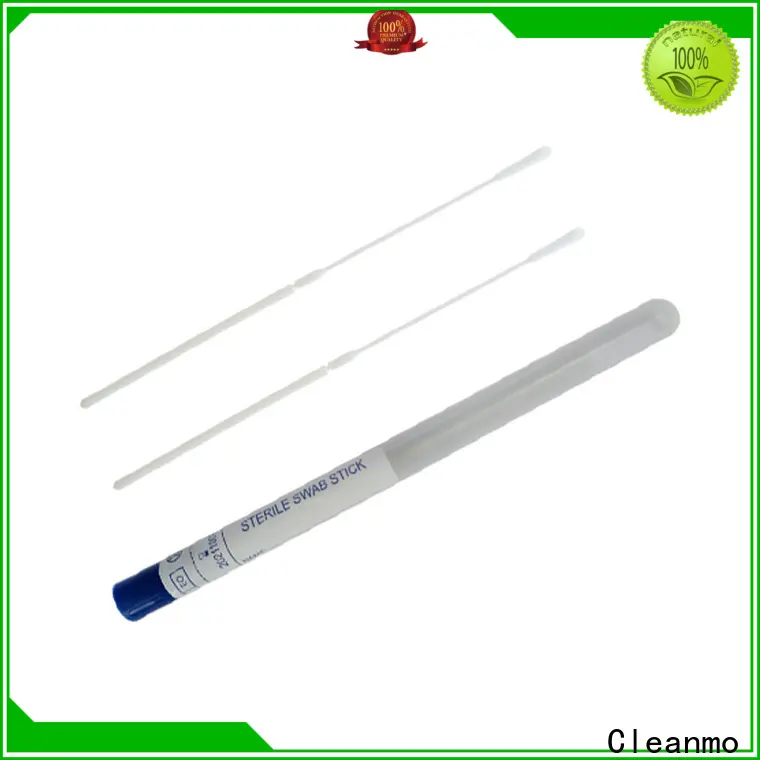 Cleanmo frosted tail of swab handle sample collection swabs manufacturer for hospital 1