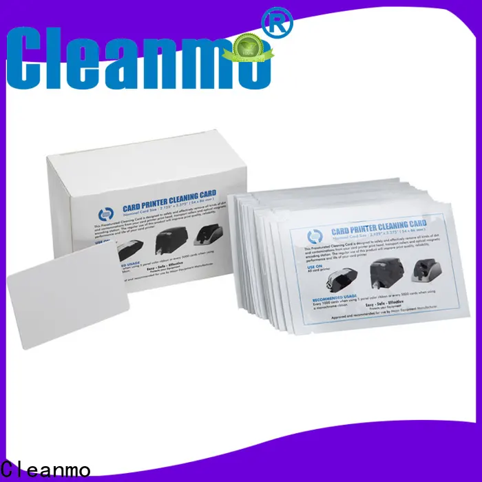Cleanmo easy handling hotel door lock cleaning card wholesale for ID Card Printers 1