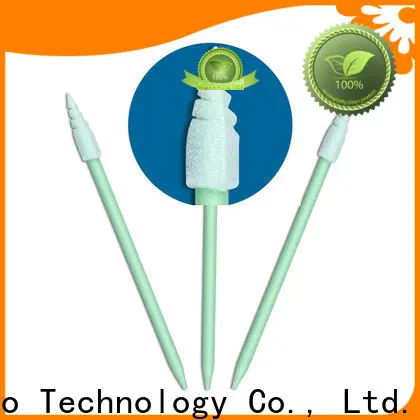 Cleanmo green handle dental swabs manufacturer for Micro-mechanical cleaning 1