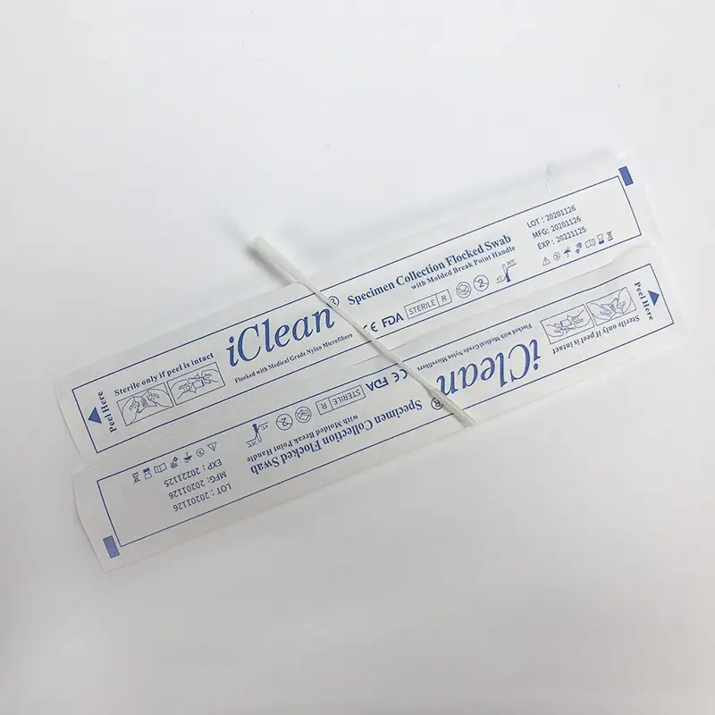 Cleanmo Nylon Fiber head flocked swab manufacturer for cytology testing 5