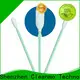 Cleanmo double-layer knitted polyester fiber optic cleaning swabs wholesale for optical sensors 1