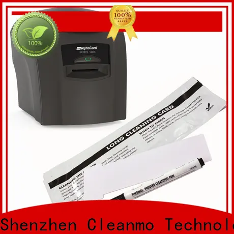 Cleanmo PVC AlphaCard Short T Cleaning Cards wholesale for AlphaCard PRO 100 Printer 1