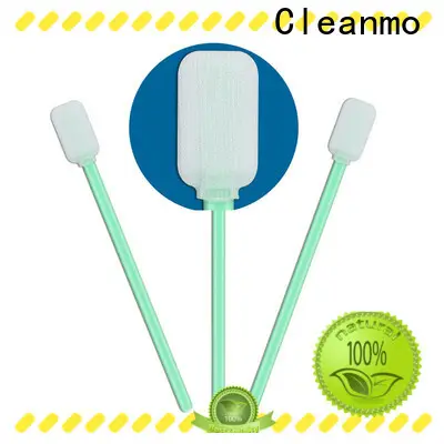 good quality cleanroom swabs foam polypropylene handle factory for optical sensors 1