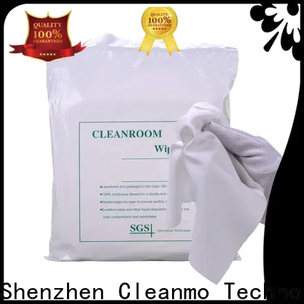 Cleanmo non-abrasive texture Polyester wipe for Industrial manufacturer for chamber cleaning 1