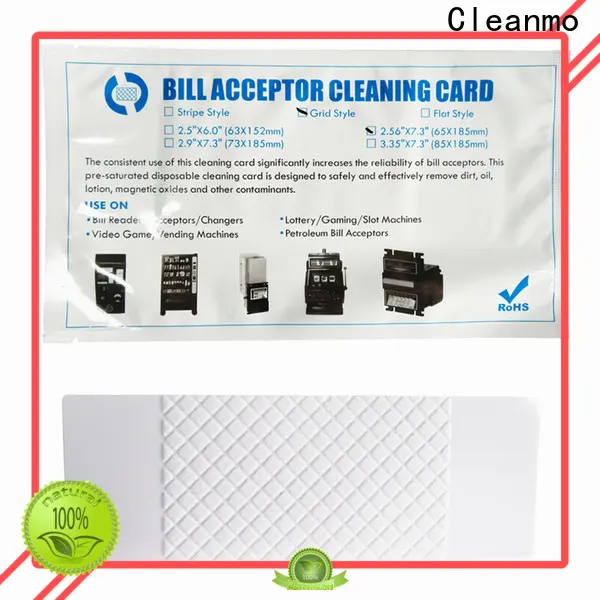 Cleanmo durable atm cleaning cards supplier for currency counters 1