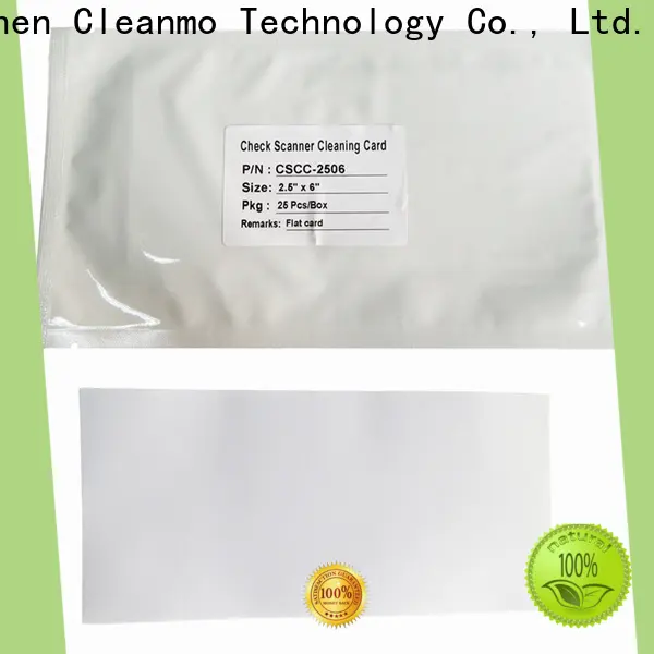 Cleanmo non woven fabric check reader cleaning card manufacturer for scanner cleaning 1