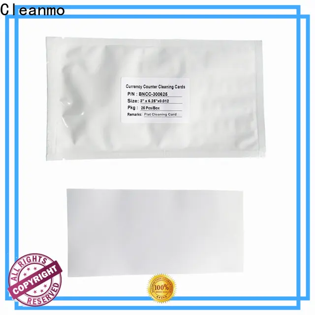Cleanmo effective credit card machine cleaning cards factory price for Currency Counter 1
