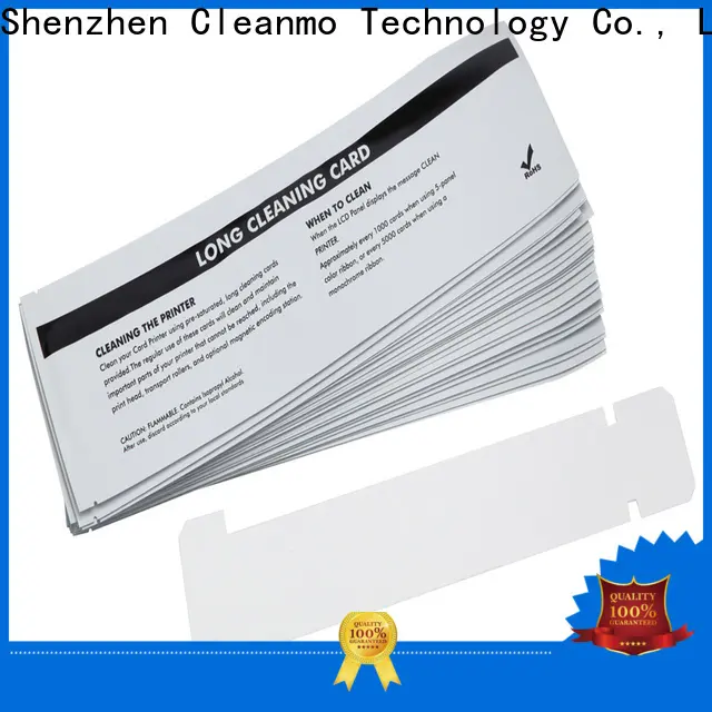 Cleanmo Aluminum foil packing zebra printhead cleaning factory for ID card printers 1