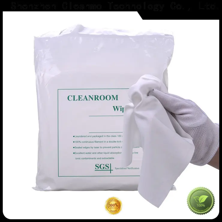 portable polyester cleanroom wipes thermally sealed wholesale for Stainless Steel Surface 1