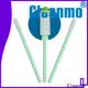 Cleanmo green handle medical cotton swab stick supplier for excess materials cleaning 1
