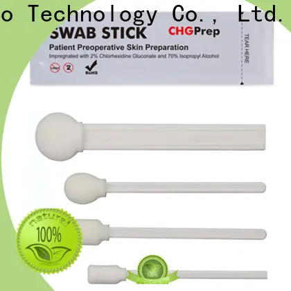 Cleanmo Polypropylene handle with 2% chlorhexidine gluconate surgical swabs factory price for Surgical site cleansing after suturing 1