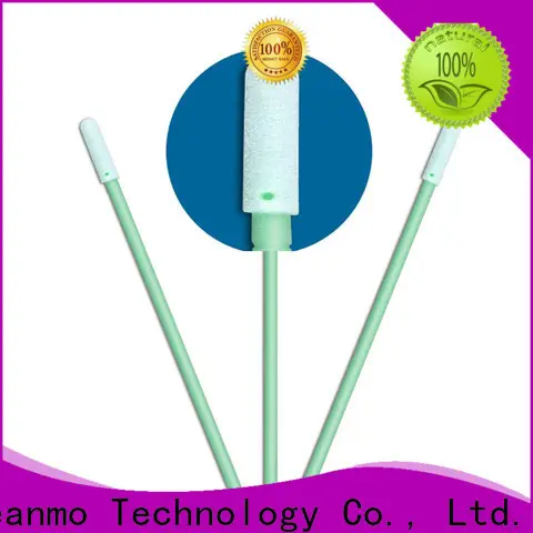 Cleanmo Polyurethane Foam wood stick cotton swabs supplier for general purpose cleaning 1