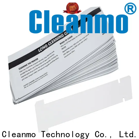 Cleanmo Aluminum foil packing zebra cleaning card supplier for Zebra P120i printer 1