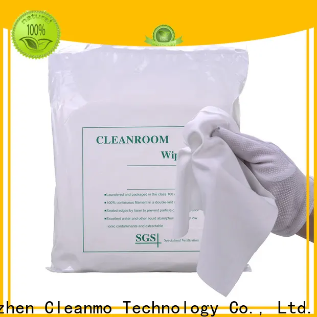 Cleanmo Wholesale custom 100% polyester cleanroom wipes supplier for chamber cleaning 1