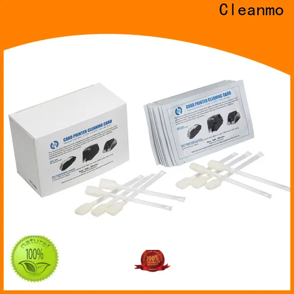 Cleanmo blending spunlace zebra printhead cleaning wholesale for ID card printers 1