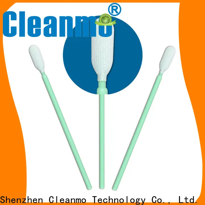 Cleanmo compatible knitted polyester swabs factory for microscopes 1