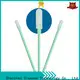 Cleanmo double layers of microfiber fabric cleaning swabs foam supplier for Micro-mechanical cleaning 1