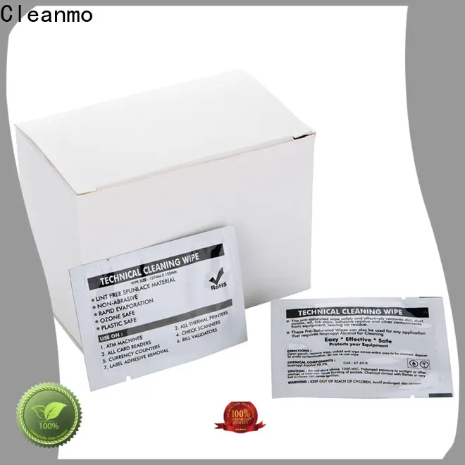 Cleanmo high quality laser printer cleaning kit manufacturer for Evolis printer 1
