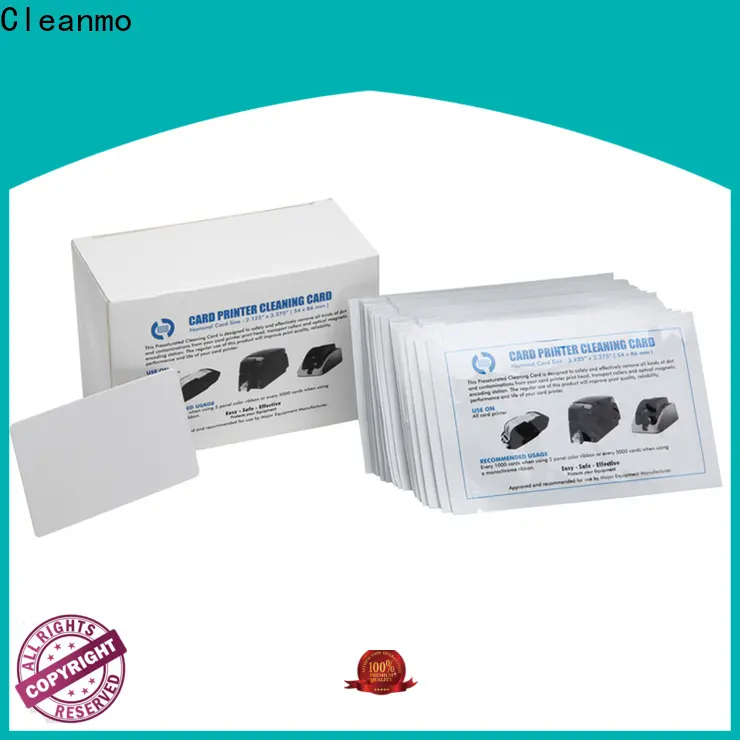 Cleanmo Custom card reader cleaning card wholesale for POS Terminal 1