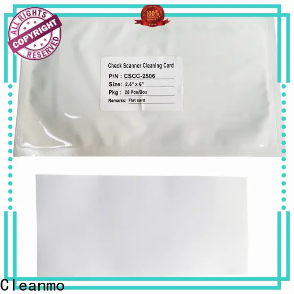 Cleanmo broader width digital check cleaning cards wholesale for Canon CR-55 Check Scanner 1