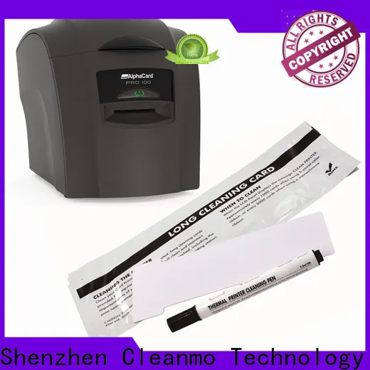 Cleanmo Bulk purchase OEM AlphaCard long T Cleaning Cards supplier for AlphaCard PRO 100 Printer 1