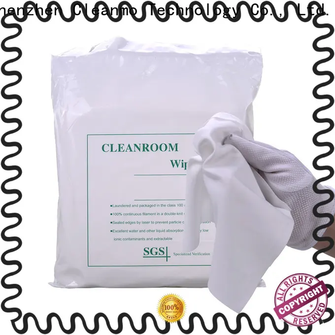 Cleanmo cutting edge polyester cleanroom wipes wholesale for chamber cleaning 1