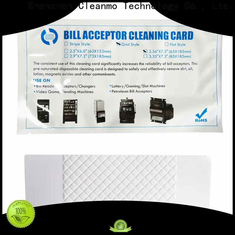 Cleanmo Bulk purchase high quality bill validator cleaning cards manufacturer 1
