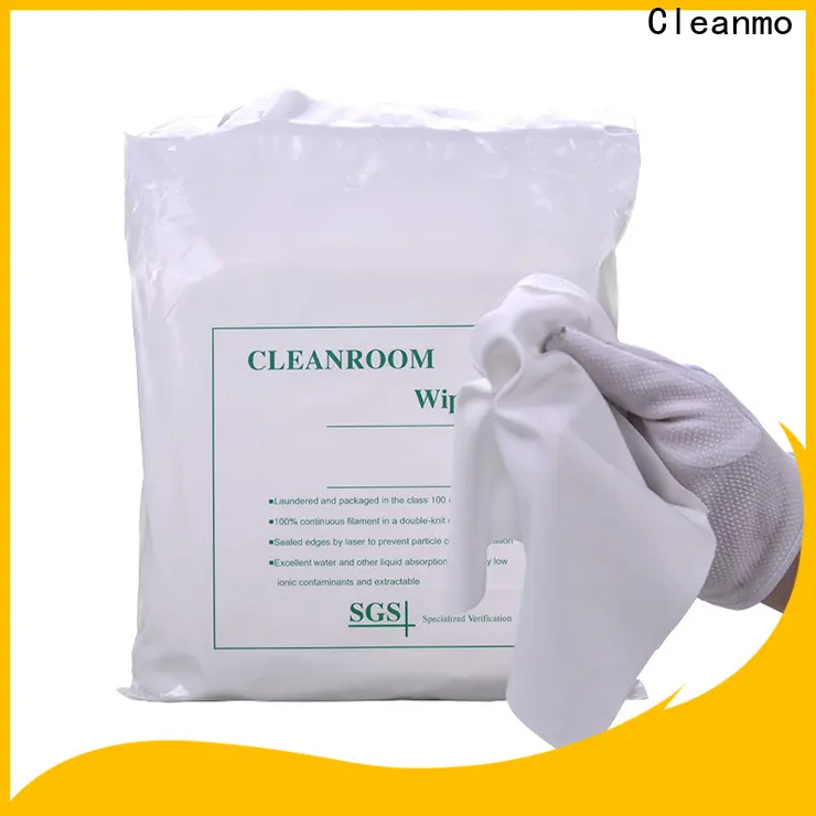 Cleanmo effective Polyester wipe for Industrial factory direct for Stainless Steel Surface 1