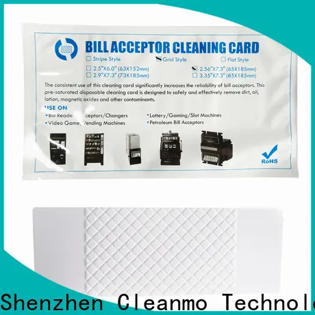 Cleanmo pvc atm cleaning cards wholesale for currency counters 1