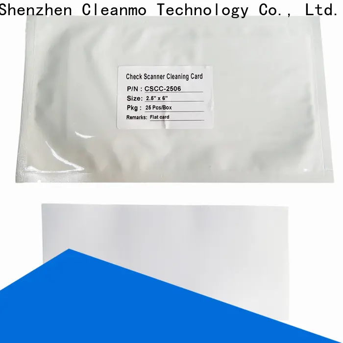 high quality burroughs check scanner cleaning card wholesale for Canon CR-55 Check Scanner 1